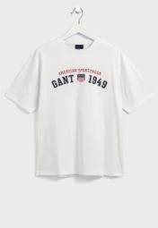 Gant Slogan Crew Neck T-Shirt