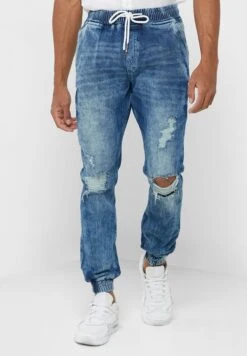Slim Fit Ripped Jogger Jean