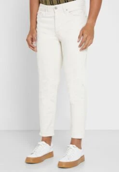 RIVER ISLAND Light Wash Tapered Jeans