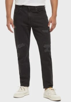 Lee Cooper Slim Fit Distressed Tapered Jeans