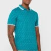 Micro Print Polo Shirt -Active Fashion Store 1 zoom desktop 1122