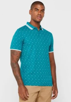 Micro Print Polo Shirt