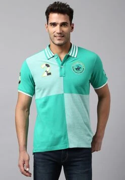 BEVERLY HILLS POLO CLUB Color Block Polo T-Shirt