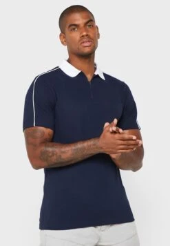 Zip Neck Polo Shirt