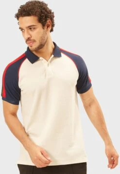 Shoulder Striped Polo