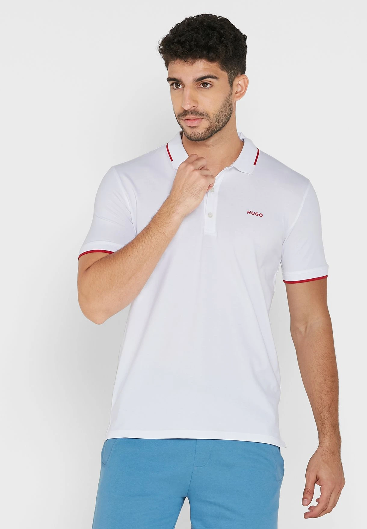 Hugo Tipped Collar Polo 3 Hugo Tipped Collar Polo