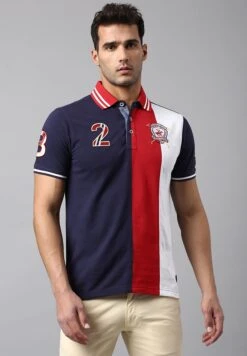 BEVERLY HILLS POLO CLUB Color Block Polo T-Shirt