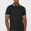 Micro Print Polo Shirt -Active Fashion Store 1 zoom desktop 1256