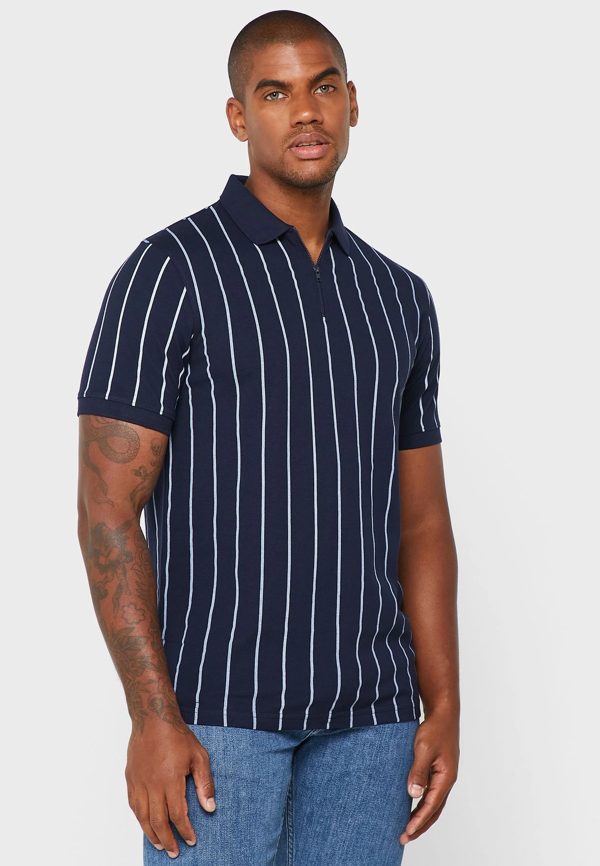 Striped Polo Shirt 3 Striped Polo Shirt