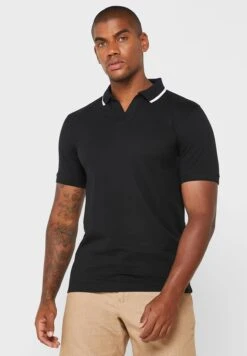 Rib Polo Shirt
