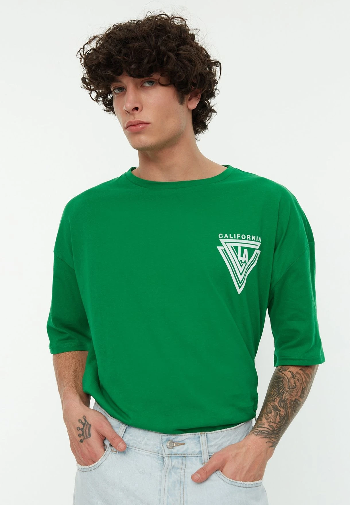 Trendyol Printed Crew Neck T-Shirt 3 Trendyol Printed Crew Neck T-Shirt