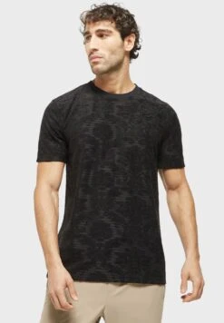 Burnout Textured Crew Neck T-Shirt