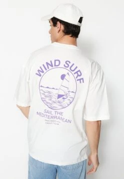 Trendyol Text Print Crew Neck Print Vest