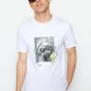 Trendyol Fluffy Art Print Crew Neck T-Shirt -Active Fashion Store 1 zoom desktop 209