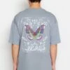 Trendyol Butterfly Back Print Crew Neck T-Shirt