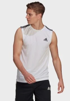 ADIDAS 3 Stripe Logo Tank Top