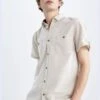DeFacto Slim Fit Double Pocket Shirt -Active Fashion Store 1 zoom desktop 606