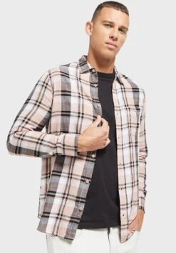 Lee Cooper Checked Spread Collar Shirt