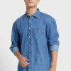 Gant Light Wash Relaxed Fit Denim Shirt -Active Fashion Store 1 zoom desktop 617