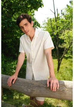 DeFacto Modern Fit V-Neck Short Sleeve Shirt