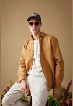 DeFacto Regular Fit Long Sleeve Gabardine Shirt