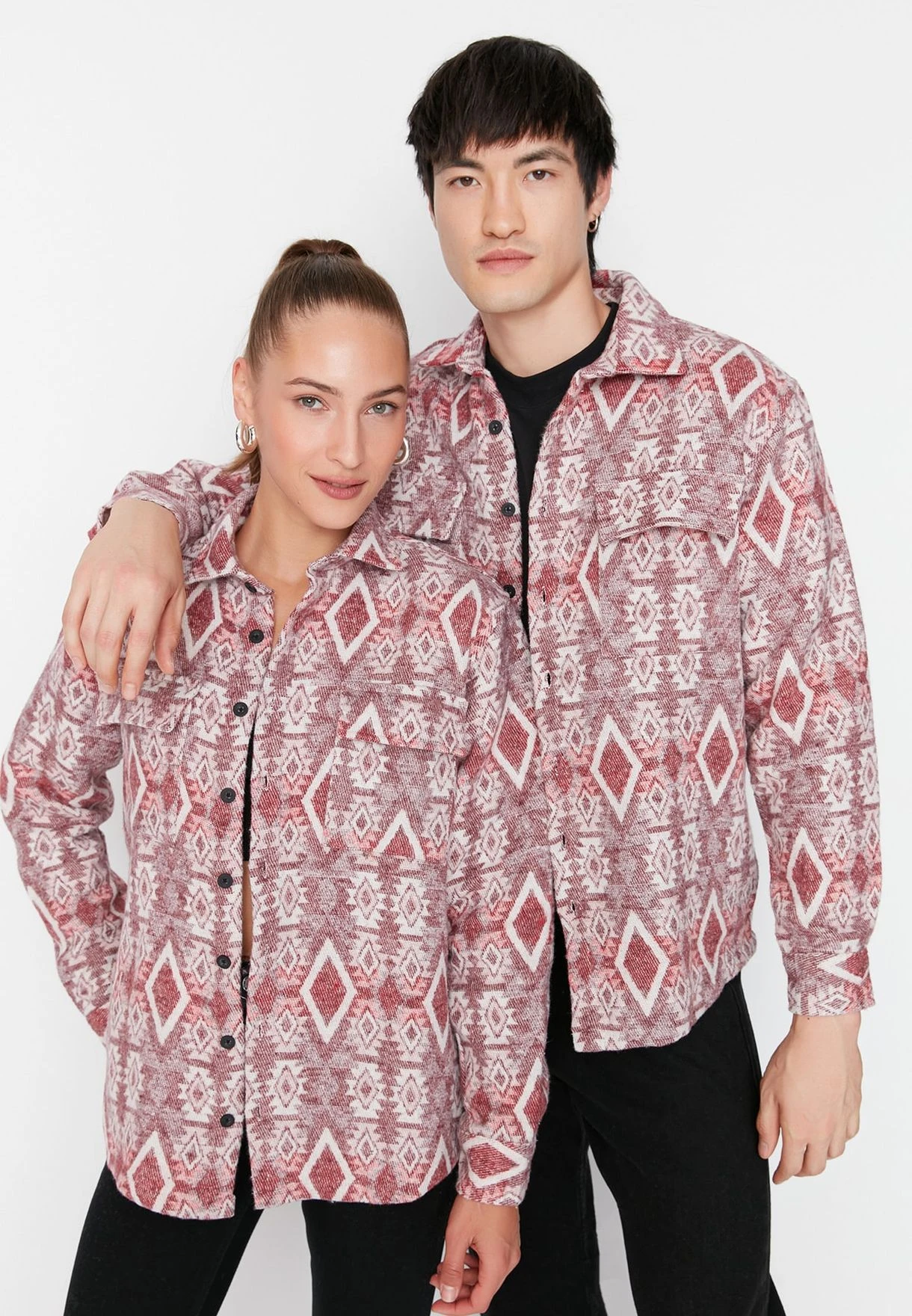 Trendyol Flap Pocket Printed Regular Fit Shirt 3 Trendyol Flap Pocket Printed Regular Fit Shirt