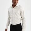 DeFacto Slim Fit Long Sleeve Woven Shirt -Active Fashion Store 1 zoom desktop 647