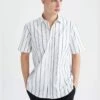DeFacto Relax Fit Shorts Sleeve Striped Shirt -Active Fashion Store 1 zoom desktop 661