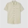 DeFacto Man Regular Fit Polo Neck Woven Top Short Sleeve Shirt -Active Fashion Store 1 zoom desktop 689
