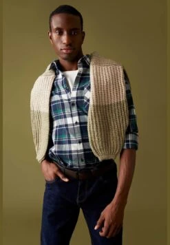 DeFacto Regular Fit Long Sleeve Check Print Knit Shirt