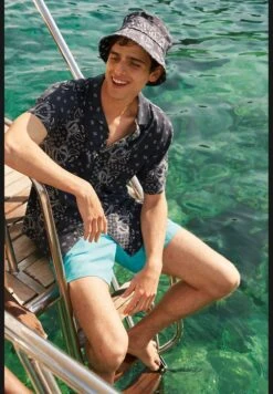 DeFacto Regular Fit Short Sleeve Printed Viscose Shirt