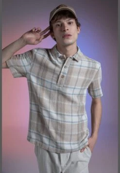 DeFacto Regular Fit Short Sleeve Check Print Shirt