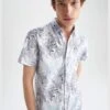 DeFacto Slim Fit Short Sleeve Shirt -Active Fashion Store 1 zoom desktop 747