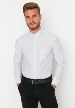 Trendyol Dot Print Slim Fit Shirt