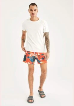 DeFacto Printed Woven Mini Swim Short