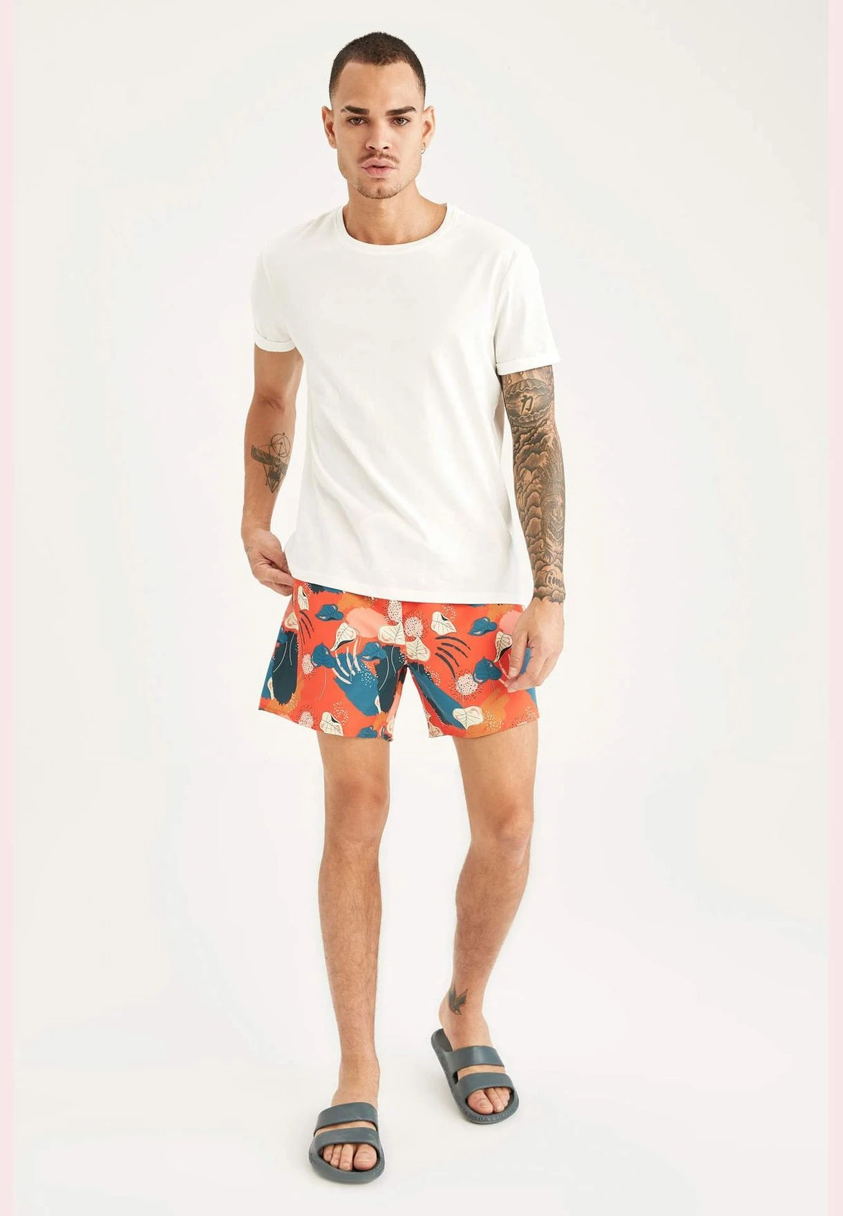 DeFacto Printed Woven Mini Swim Short 3 DeFacto Printed Woven Mini Swim Short