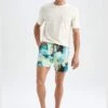 DeFacto Regular Fit Tie Waist Palm Print Swimming Short -Active Fashion Store 1 zoom desktop 808