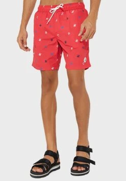 BEVERLY HILLS POLO CLUB Logo Print Swim Shorts