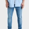 Mid Wash Skinny Fit Jeans