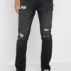 Slim Fit Ripped Jeans