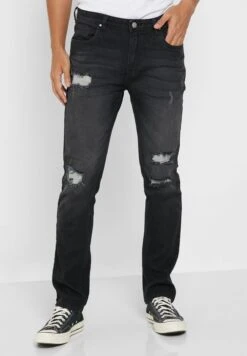 Slim Fit Ripped Jeans