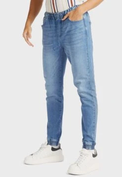 Lee Cooper Mid Wash Relaxed Fit Jog Jeans