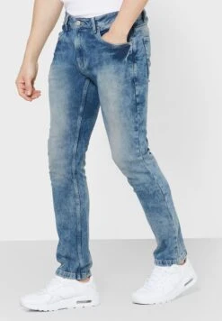 Slim Fit Washed 5 Pocket Jean