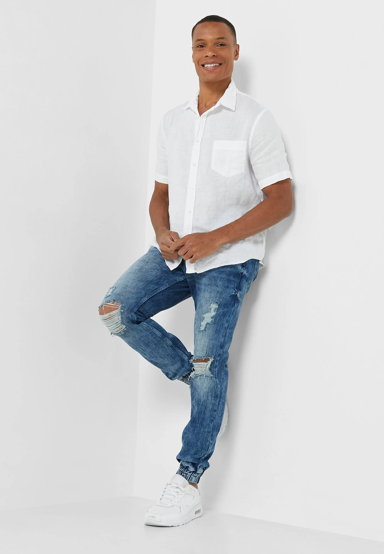 Slim Fit Ripped Jogger Jean 4 Slim Fit Ripped Jogger Jean - Image 2