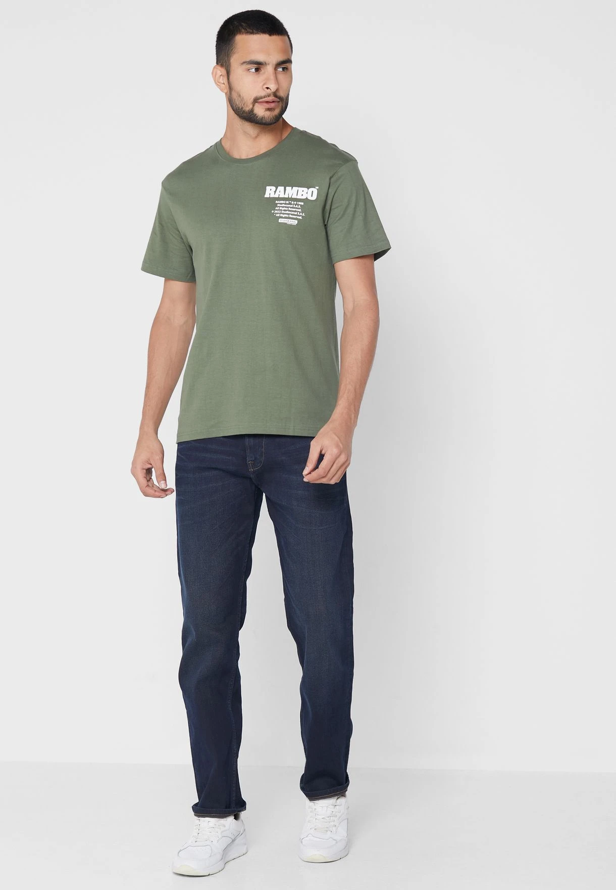 PRODUKT Washed Regular Jeans Dark Blue Denim 3 PRODUKT Washed Regular Jeans Dark Blue Denim - Image 2