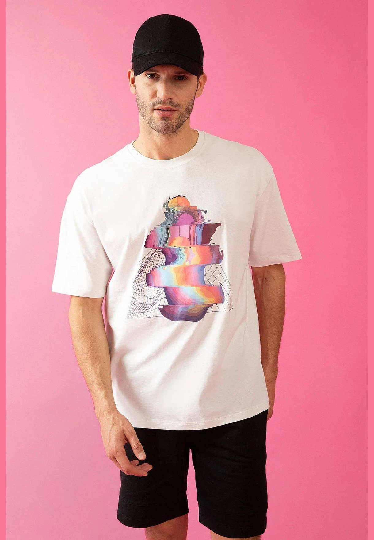 DeFacto Oversize Fit Colour Block Unicorn Print T-Shirt 4 DeFacto Oversize Fit Colour Block Unicorn Print T-Shirt - Image 2
