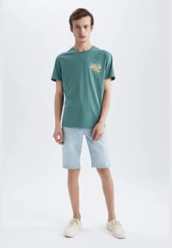 DeFacto Man Regular Fit Crew Neck Short Sleeve T-Shirt -Active Fashion Store 2 zoom desktop 36