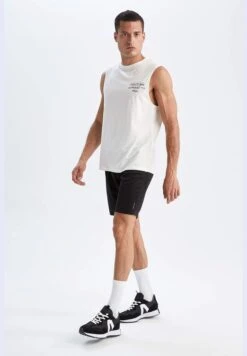 DeFacto Standard Fit Sleeveless Minimal Slogan Print Vest -Active Fashion Store 2 zoom desktop 516