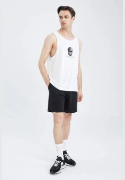 DeFacto Slim Fit Sleeveless Skull Print Vest -Active Fashion Store 2 zoom desktop 551