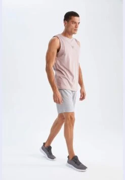 DeFacto Slim Fit Text Printed Sleeveless T-Shirt -Active Fashion Store 2 zoom desktop 555